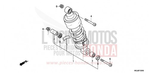 COUSSIN ARRIERE CBF1000FAC de 2012